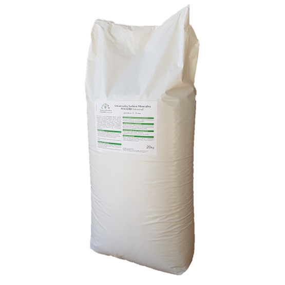 POLSORB UNIVERSAL - sorbent sypki mineralny, worek 20kg (granulacja 1,0-3,0mm)