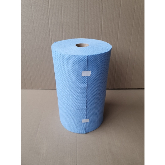 Czyściwo włókninowe PL-TEX niebieskie w rolce 30x39cm, 110listków,1kg