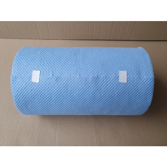 Czyściwo włókninowe PL-TEX niebieskie w rolce 30x39cm, 110listków,1kg
