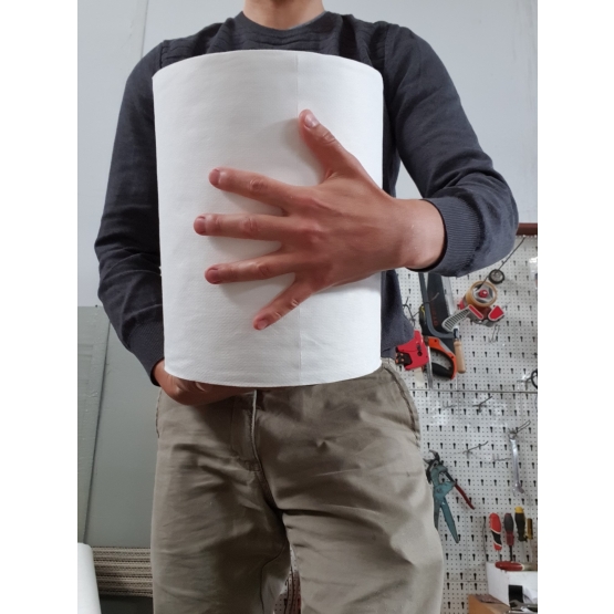 Czyściwo włókninowe PL-TEX 310 - 90 mb 240 listków dziurka białe rolka